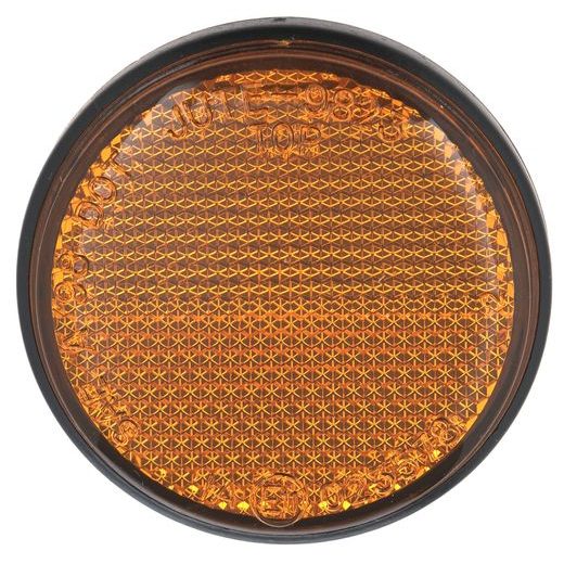 ODRAZKA KULATÁ, Q-TECH (ORANŽOVÁ)