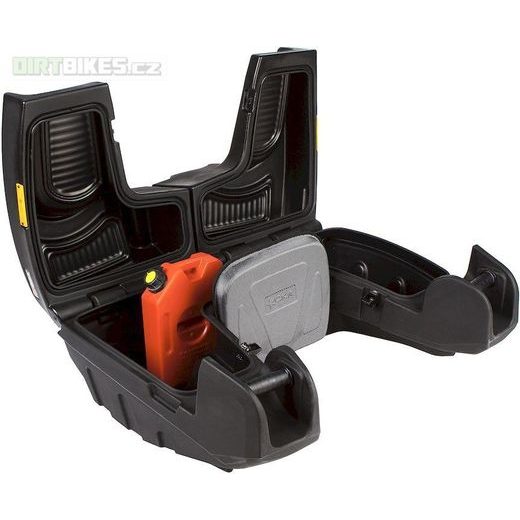 GKA ZADNÍ PLASTOVÝ BOX NA ČTYŘKOLKU S OPĚRKOU A MADLY PRO SPOLUJEZDCE . OBJEM 75