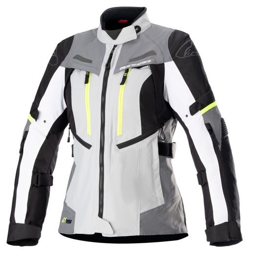 ALPINESTARS DÁMSKÁ TEXTILNÍ MOTO BUNDA STELLA BOGOTA PRO DRYSTAR ŠEDÁ/ČERNÁ/ŽLUTÁ FLUO