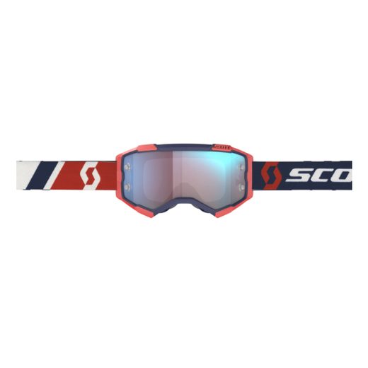 SCOTT MOTOKROSOVÉ BRÝLE TYRANT OXIDE RED BLUE ORANGE CHROM SKLO