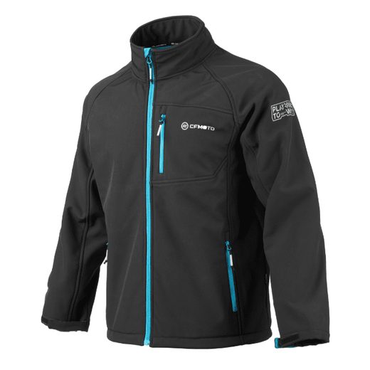CFMOTO PÁNSKÁ BUNDA SOFTSHELL, ČERNÁ