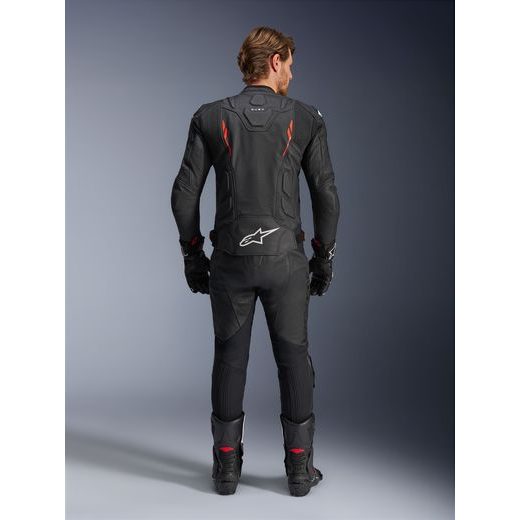 BUNDA DUSK AIRFLOW, ALPINESTARS (ČERNÁ/ČERVENÁ FLUO) 2025
