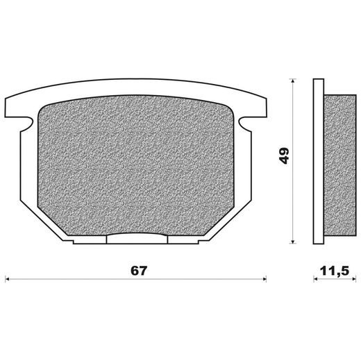 BRZDOVÉ DESTIČKY (SMĚS ROAD TOURING SINTERED) NEWFREN (2 KS V BALENÍ)