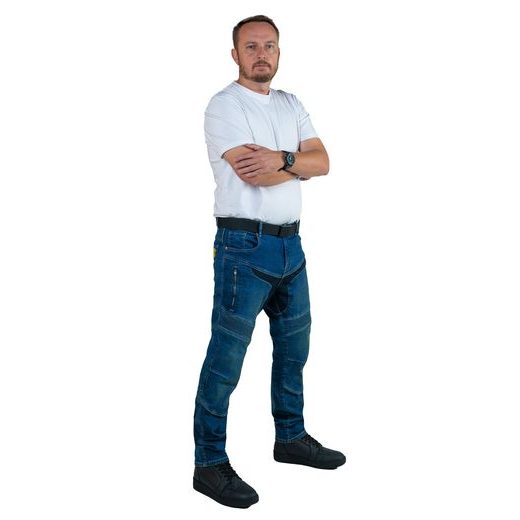 MBW PÁNSKÉ KEVLAROVÉ MOTO JEANSY BRUNO