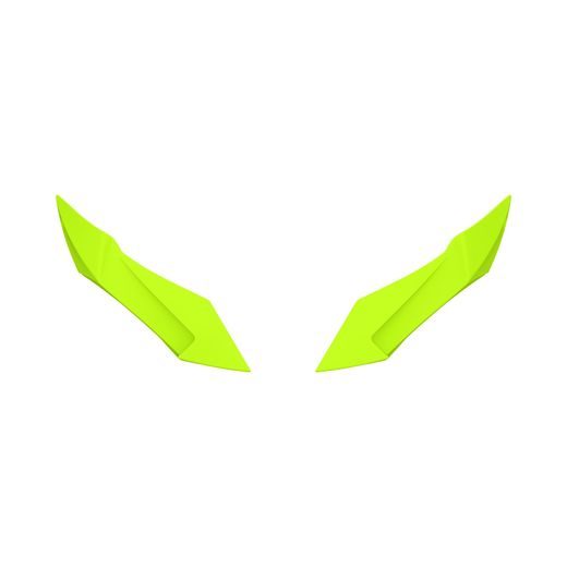 ZADNÍ SPOILER PRO PŘILBU AVIATOR 3, AIROH (ŽLUTÁ FLUO MATNÁ)