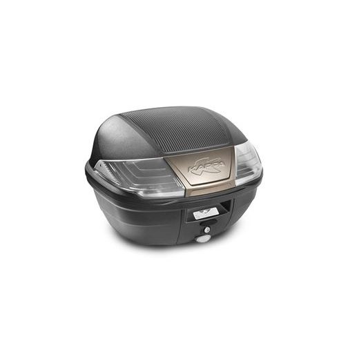 MONOLOCK TOPCASE - 40 L, KAPPA (ČERNÝ, KOUŘOVÉ ODRAZKY, KOMPOZIT)