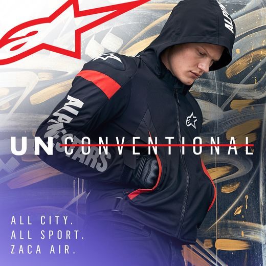 BUNDA ZACA AIR WATERPROOF, ALPINESTARS (ČERNÁ/BÍLÁ/ČERVENÁ FLUO) 2024