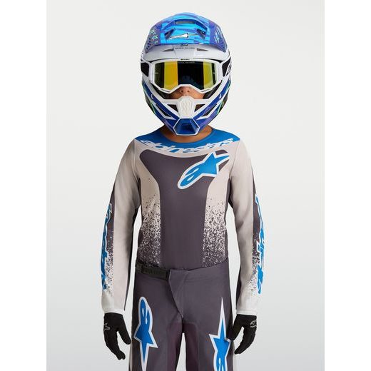 DRES FLUID DRAG YOUTH, ALPINESTARS, DĚTSKÉ (TMAVĚ ŠEDÁ/SVĚTLE ŠEDÁ/MODRÁ) 2027
