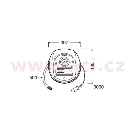 OSRAM ANALOGOVÝ KOMPRESOR - TYREINFLATE 200