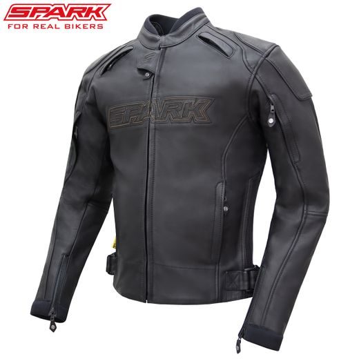 SPARK PÁNSKÁ KOŽENÁ MOTO BUNDA MOTOSTAR EVO ČERNÁ