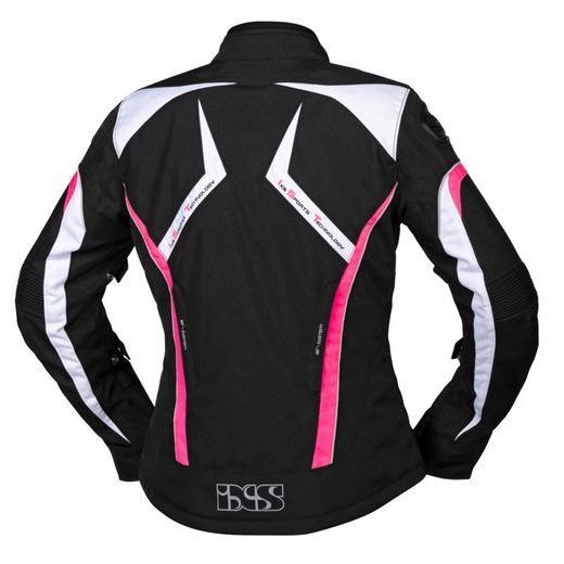 DÁMSKÁ BUNDA IXS RS-1000-ST X56023 ČERNO-BÍLO-RŮŽOVÁ DL