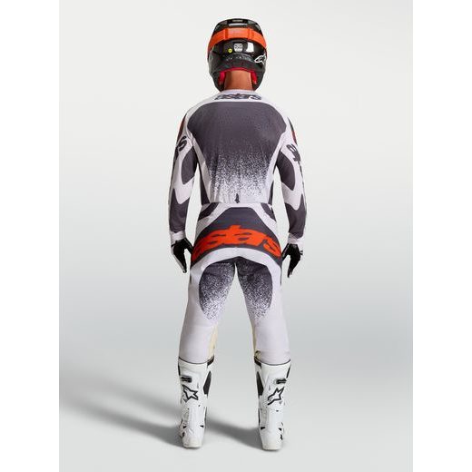 DRES TECHSTAR SWAN, ALPINESTARS (SVĚTLE ŠEDÁ/TMAVĚ ŠEDÁ/ČERVENÁ FLUO) 2027