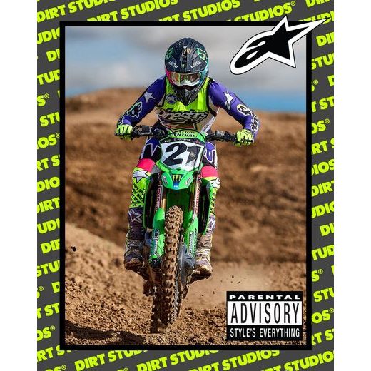 DRES SUPERTECH SX LIMITOVANÁ EDICE DIRT STUDIOS, ALPINESTARS (BÍLÁ/FIALOVÁ/RŮŽOVÁ/ŽLUTÁ FLUO) 2025