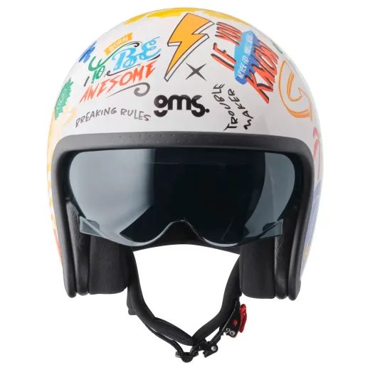 GMS OTEVŘENÁ HELMA RIDE & SURF BÍLO-ŽLUTO-MODRÁ