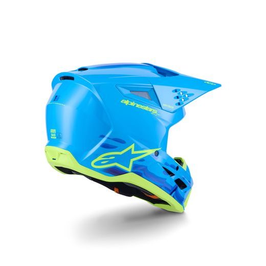 PŘILBA S-M3 FORCE, ALPINESTARS (MODRÁ/ŽLUTÁ FLUO) 2026