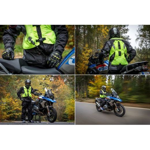AIRBAGOVÁ MOTOCYKLOVÁ VESTA MLV HIT-AIR REFLEXNÍ ŽLUTÁ