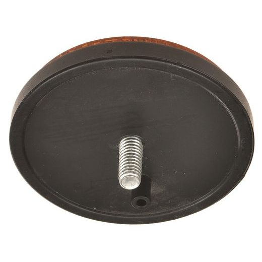 ODRAZKA KULATÁ, Q-TECH (ORANŽOVÁ, SE ZAJIŠŤOVACÍM ČEPEM, PRŮMĚR 60 MM)