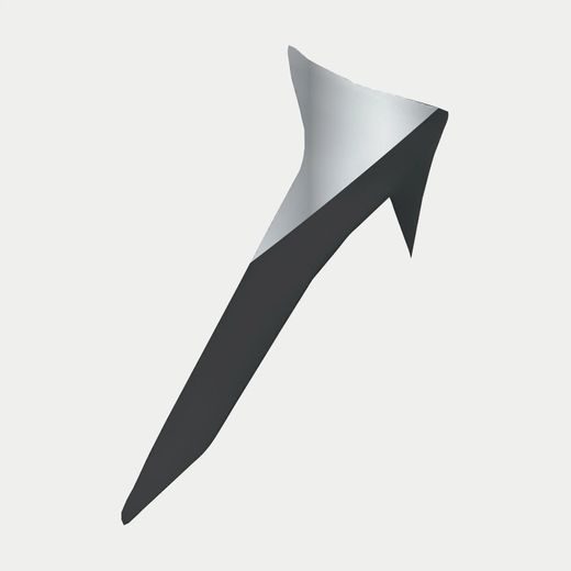 AERODYNAMICKÝ SPOILER PRO PŘILBY SUPERTECH R-10 ELEMENT STANDARDNÍ PROFIL, ALPINESTARS (ČERNÁ/STŘÍBRNÁ)