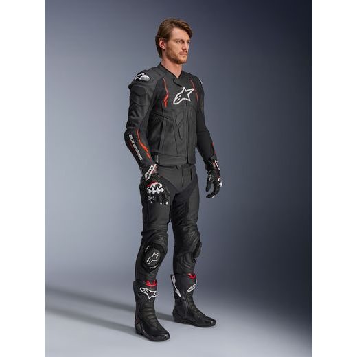 BUNDA DUSK AIRFLOW, ALPINESTARS (ČERNÁ/ČERVENÁ FLUO) 2025