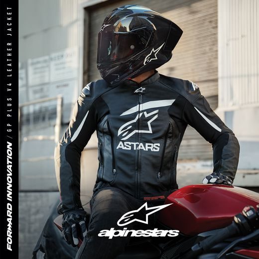 BUNDA GP PLUS 4, ALPINESTARS (ČERNÁ/BÍLÁ) 2024