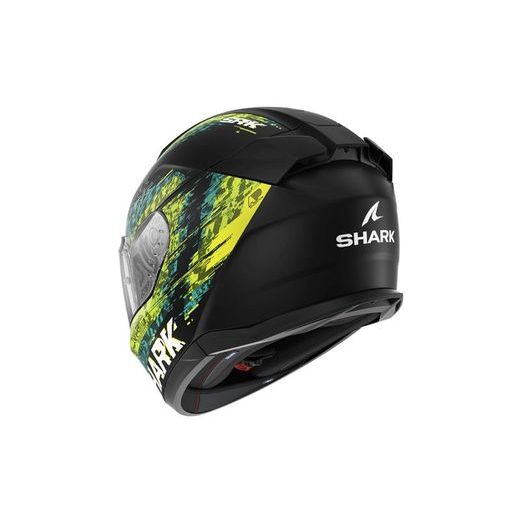 SHARK INTEGRÁLNÍ PŘILBA D-SKWAL 3 SPEED-VIB MAT ČERNÁ MODRÁ ŽLUTÁ