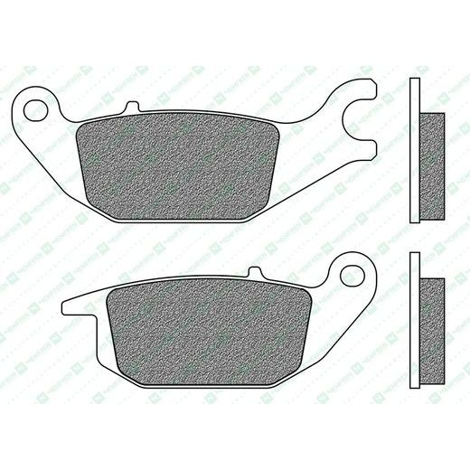 BRZDOVÉ DESTIČKY, NEWFREN (SMĚS ROAD TOURING ORGANIC) 2 KS V BALENÍ