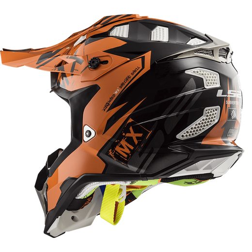 LS2 MOTOKROSOVÁ HELMA MX470 SUBVERTER EMPEROR BLACK ORANGE