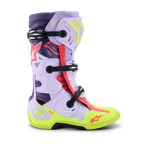 BOTY TECH 10 SUPERVENTED, ALPINESTARS (FIALOVÁ/ŽLUTÁ FLUO/RŮŽOVÁ) 2026