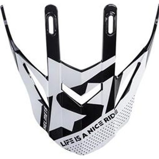 LS2 MX437 PEAK BLOCK WHITE RED