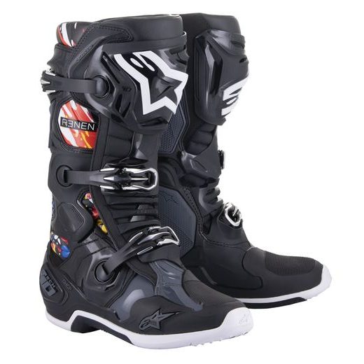 ALPINESTARS BOTY TECH 10 2023 LIMITOVANÁ EDICE RENEN (ČERNÁ/ŠEDÁ/BÍLÁ/MULTICOLOR)