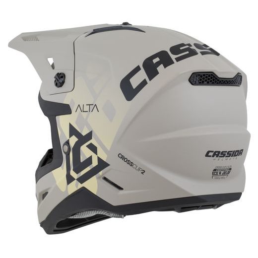 CASSIDA MOTOKROSOVÁ PŘILBA CROSS CUP 2 ALTA PÍSKOVÁ MATNÁ ŠEDÁ