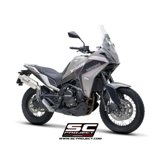 SC-PROJECT RALLY RAID TITANOVÝ VÝFUK, VYSOKÁ MONTÁŽ MOTO MORINI X-CAPE 2021-