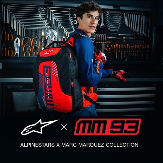 BATOH CITY HUNTER V2 MM93 KOLEKCE, ALPINESTARS (ČERVENÁ FLUO/MODRÁ/ČERNÁ/BÍLÁ) 2025