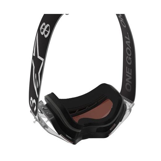 BRÝLE SUPERTECH VISION DNGR38 XXV, ALPINESTARS (ČERNÁ/STŘÍBRNÁ, ZRCADLOVÉ STŘÍBRNÉ PLEXI) 2026