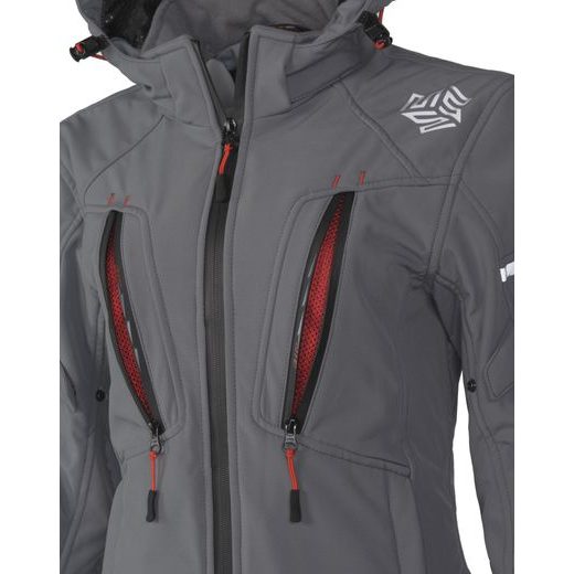 MBW DÁMSKÁ SOFTSHELL MOTO BUNDA HANA GREY