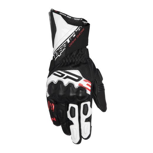 RUKAVICE SP-3, ALPINESTARS (ČERNÁ/BÍLÁ/ČERVENÁ FLUO) 2025