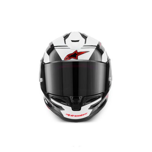 PŘILBA S-R7 A-CORE, ALPINESTARS (ČERNÁ/BÍLÁ/ČERVENÁ) 2026