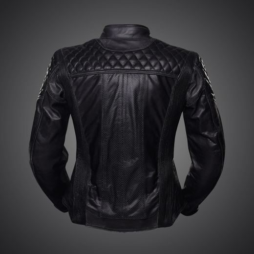 BUNDA 4SR DÁMSKÁ KOŽENÁ SCRAMBLER PETROLEUM (ČERNÁ)