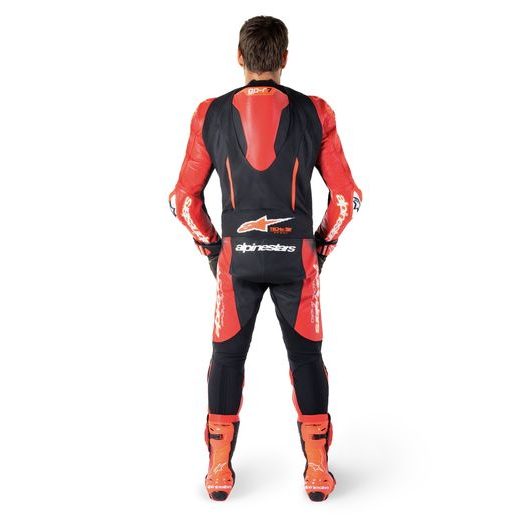 JEDNODÍLNÁ KOMBINÉZA GP-R7, TECH-AIR READY/KOMPATIBILNÍ, ALPINESTARS (ČERNÁ/ČERVENÁ) 2025