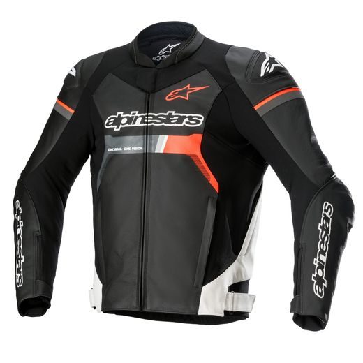 BUNDA GP FORCE, ALPINESTARS (ČERNÁ/BÍLÁ/ČERVENÁ FLUO) 2023