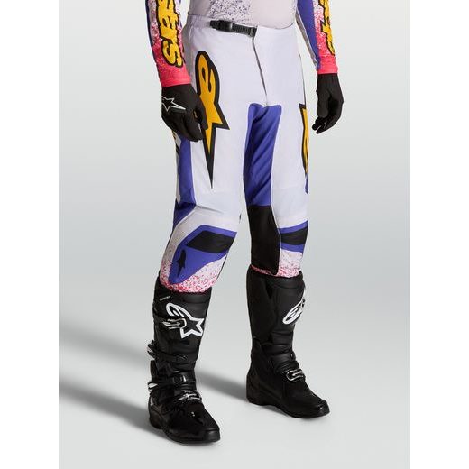 KALHOTY FLUID DRAG, ALPINESTARS (SVĚTLE ŠEDÁ/FIALOVÁ/ZLATÁ) 2027
