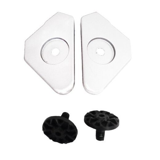 LS2 MX702 PLATE RATCHET SOLID WHITE+SCREWS