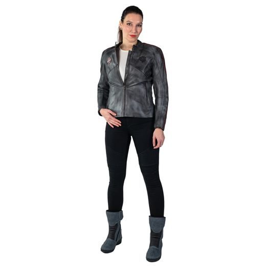 MBW DÁMSKÁ KOŽENÁ MOTO BUNDA VINTAGE 