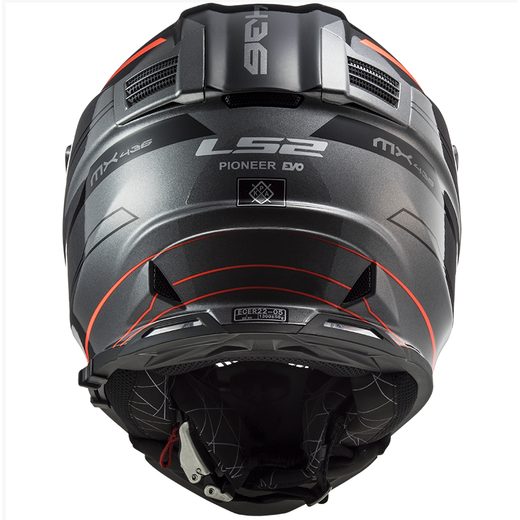LS2 ENDURO MOTO PŘILBA MX436 PIONEER EVO KNIGHT TITANIUM ORANGE