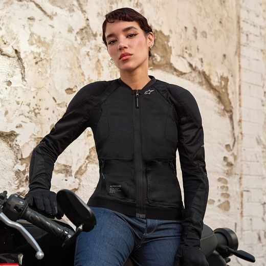 BUNDA STELLA TROOP-AIR, ALPINESTARS, DÁMSKÁ (ČERNÁ/ČERNÁ) 2025