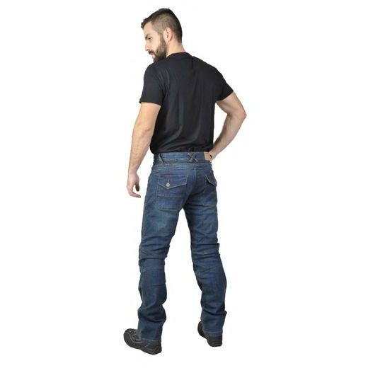 MBW PÁNSKÉ KEVLAROVÉ MOTO JEANS JOE MODRÉ