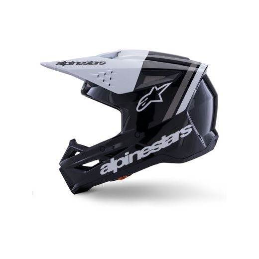 PŘILBA S-M3 RADIUM, ALPINESTARS (ČERNÁ/BÍLÁ/ŠEDÁ) 2026