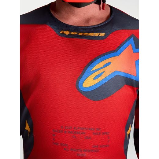 DRES RACER HUNT, ALPINESTARS (ČERVENÁ/TMAVĚ ŠEDÁ/GRADIENT) 2027