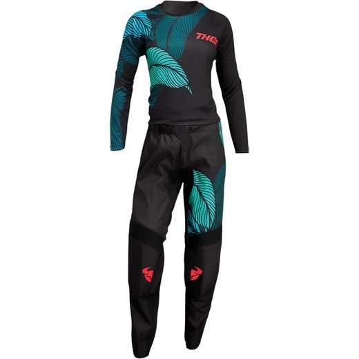 THOR DÁMSKÉ KALHOTY SECTOR URTH ČERNÁ/MODROZELENÁ