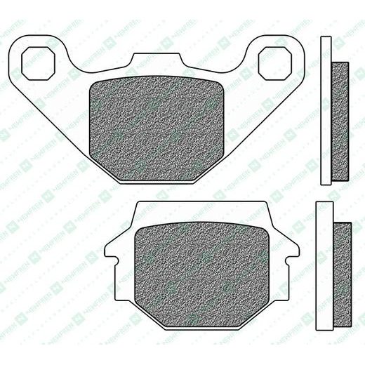 BRZDOVÉ DESTIČKY, NEWFREN (SMĚS ROAD TOURING ORGANIC) 2 KS V BALENÍ